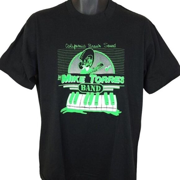 Vintage Other - Mike Torres Band T Shirt Vintage 80s Latin Variety Music Made In USA Mens Size L